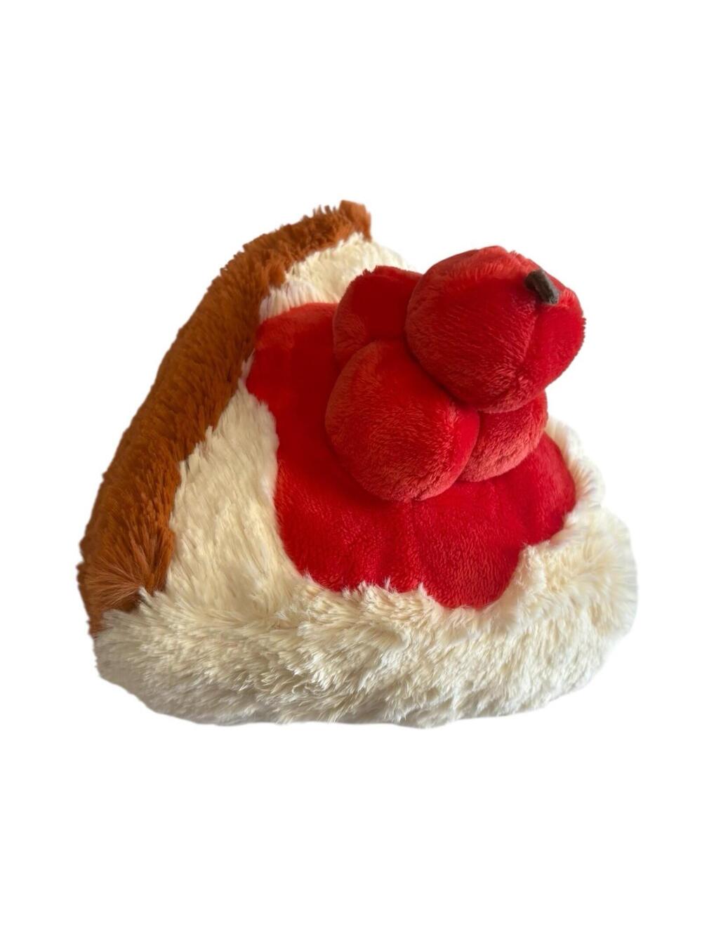 Squishable Retired 9” Mini Comfort Foods Cherry Cheesecake Plush Slice - Picture 2 of 6